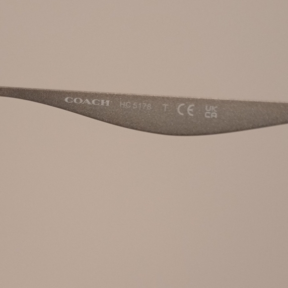 Coach Metallic Silver Frame Glasses - Picture 3 of 5